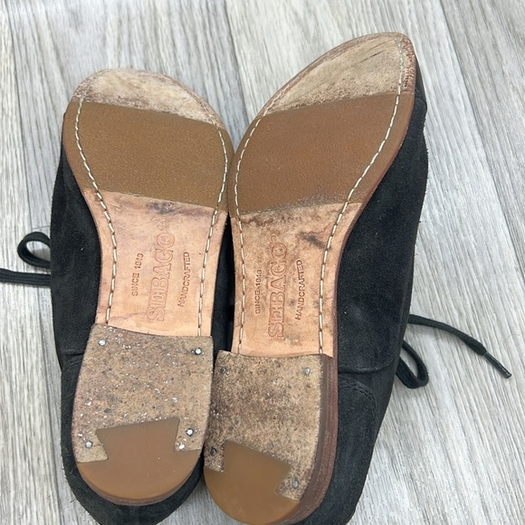 🍁2/$25 🍁Sebago Shoes Hutton Oxford Black Suede Cap Toe Casual Low - Picture 10 of 10